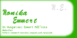 monika emmert business card